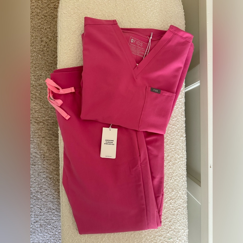 Figs F*ing Pink Scrub Set